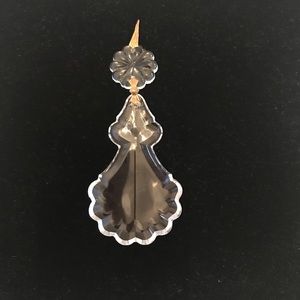 💎 Vintage Crystals Pendant - Floral gem top with brass pins - just gorgeous 💎